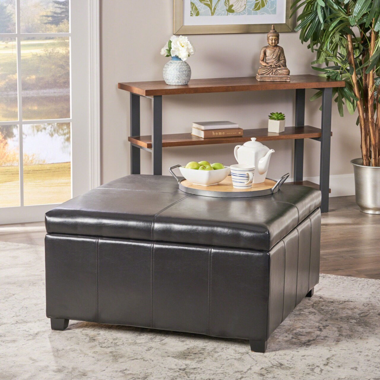 Espresso storage deals ottoman